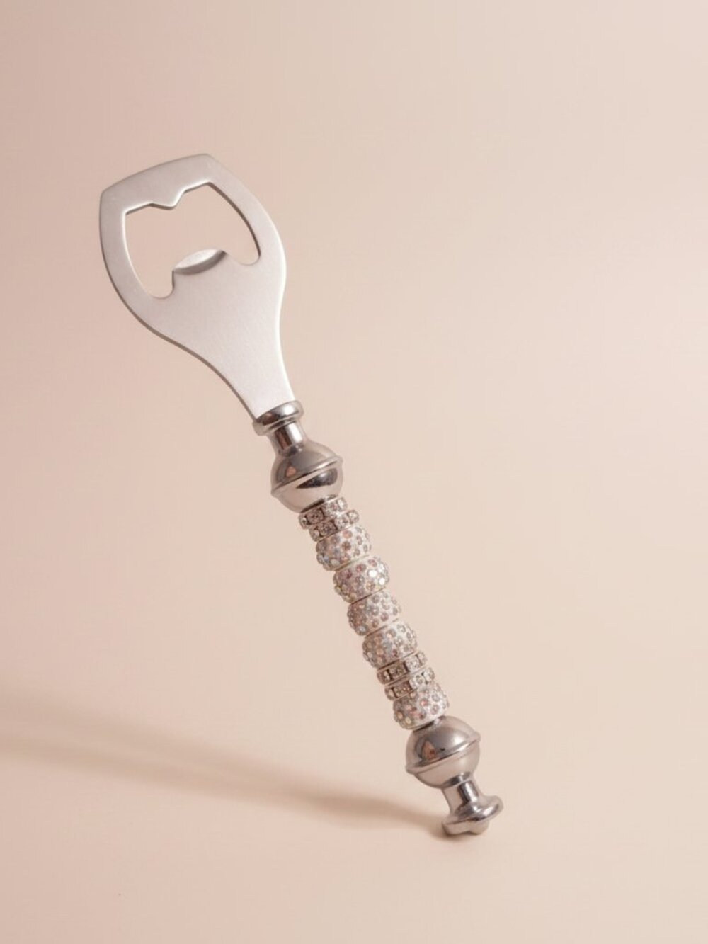 Handcrafted Rhinestone Beaded Bottle Opener. Brand New.